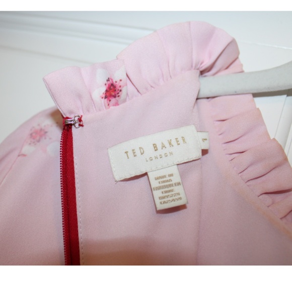 Ted Baker Pink Mini Long Sleeve Pink Dress Size 1 ( US 4) - Picture 6 of 6